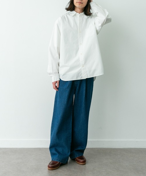 URBAN RESEARCH Sonny Label(アーバンリサーチサニーレーベル)の「高密度タイプライターレギュラーシャツ(シャツ/ブラウス・メンズ・オフホワイト/ネイビー/ピンク/グリーン/ブルー・LARGE/MEDIUM/X-LARGE)」の11枚目の写真