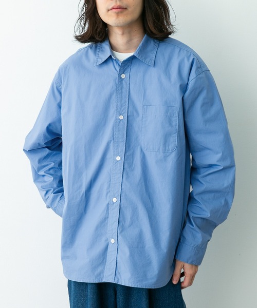 URBAN RESEARCH Sonny Label(アーバンリサーチサニーレーベル)の「高密度タイプライターレギュラーシャツ(シャツ/ブラウス・メンズ・オフホワイト/ネイビー/ピンク/グリーン/ブルー・LARGE/MEDIUM/X-LARGE)」の14枚目の写真