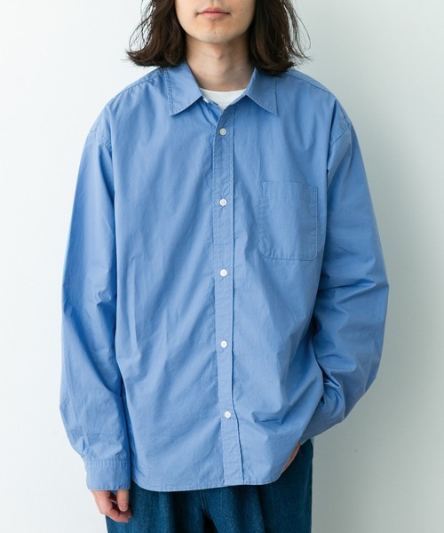 URBAN RESEARCH Sonny Label(アーバンリサーチサニーレーベル)の「高密度タイプライターレギュラーシャツ(シャツ/ブラウス・メンズ・オフホワイト/ネイビー/ピンク/グリーン/ブルー・LARGE/MEDIUM/X-LARGE)」の15枚目の写真