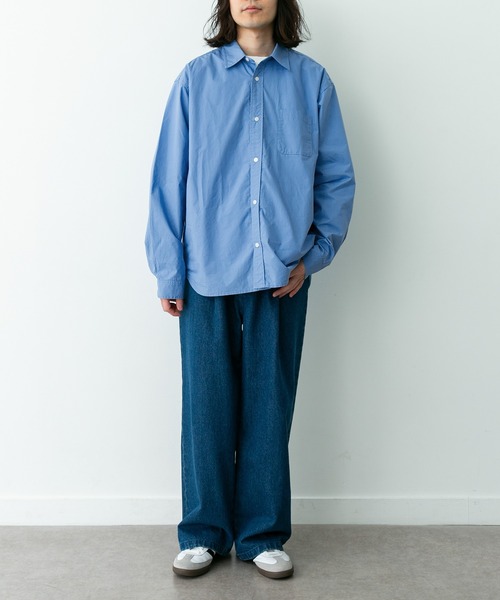 URBAN RESEARCH Sonny Label(アーバンリサーチサニーレーベル)の「高密度タイプライターレギュラーシャツ(シャツ/ブラウス・メンズ・オフホワイト/ネイビー/ピンク/グリーン/ブルー・LARGE/MEDIUM/X-LARGE)」の18枚目の写真