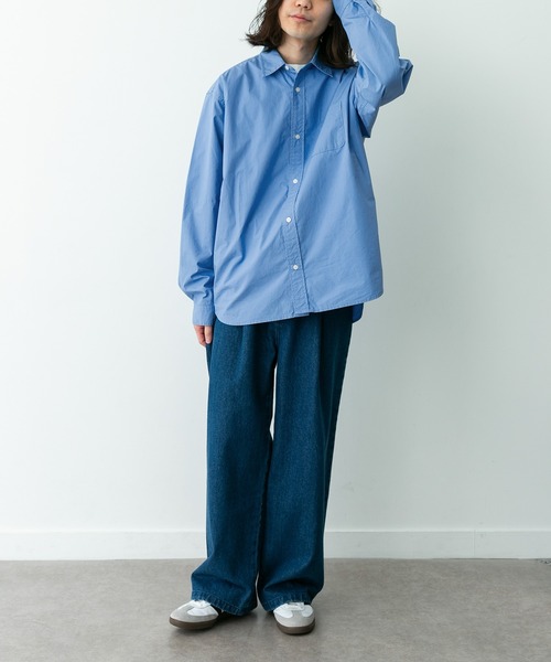 URBAN RESEARCH Sonny Label(アーバンリサーチサニーレーベル)の「高密度タイプライターレギュラーシャツ(シャツ/ブラウス・メンズ・オフホワイト/ネイビー/ピンク/グリーン/ブルー・LARGE/MEDIUM/X-LARGE)」の19枚目の写真