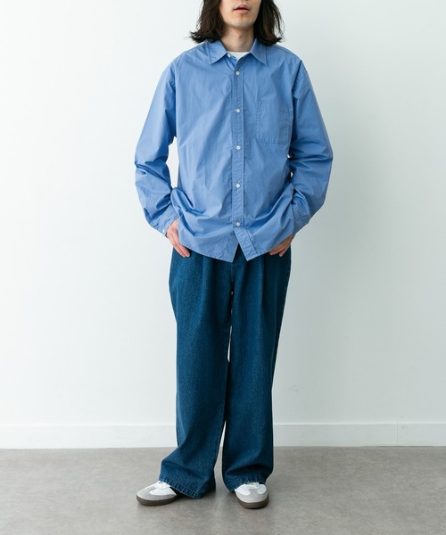 URBAN RESEARCH Sonny Label(アーバンリサーチサニーレーベル)の「高密度タイプライターレギュラーシャツ(シャツ/ブラウス・メンズ・オフホワイト/ネイビー/ピンク/グリーン/ブルー・LARGE/MEDIUM/X-LARGE)」の20枚目の写真