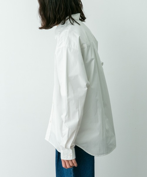 URBAN RESEARCH Sonny Label(アーバンリサーチサニーレーベル)の「高密度タイプライターレギュラーシャツ(シャツ/ブラウス・メンズ・オフホワイト/ネイビー/ピンク/グリーン/ブルー・LARGE/MEDIUM/X-LARGE)」の9枚目の写真