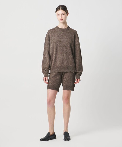 LOEFF（ロエフ）の「＜LOEFF＞ニット ショート パンツ（その他パンツ・レディース・ダークブラウン/ダークグレー・FREE）」の5枚目の写真