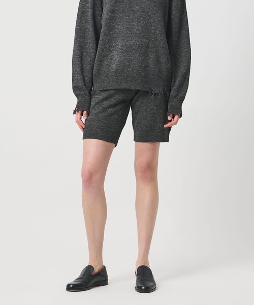 LOEFF（ロエフ）の「＜LOEFF＞ニット ショート パンツ（その他パンツ・レディース・ダークブラウン/ダークグレー・FREE）」の6枚目の写真