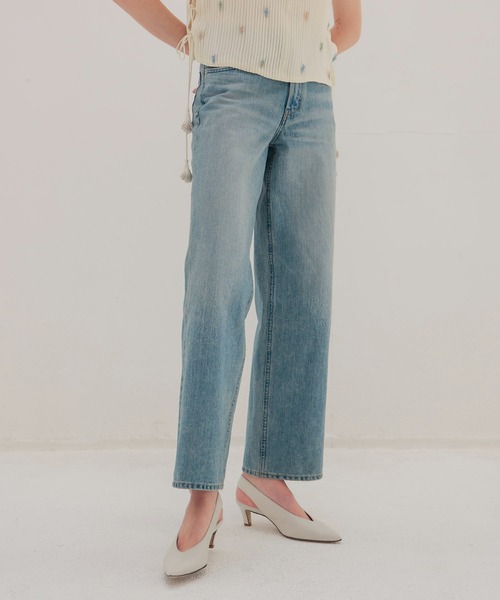 YANUK(ヤヌーク)の「YANUK / GINA Straight(ストレートデニム 57162032)(デニムパンツ・レディース・ブルー・24/25/23)」の1枚目の写真