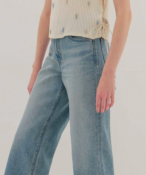 YANUK(ヤヌーク)の「YANUK / GINA Straight(ストレートデニム 57162032)(デニムパンツ・レディース・ブルー・24/25/23)」の5枚目の写真