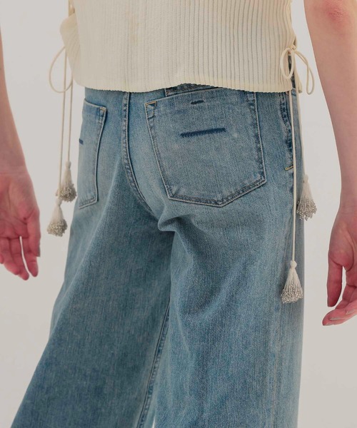 YANUK(ヤヌーク)の「YANUK / GINA Straight(ストレートデニム 57162032)(デニムパンツ・レディース・ブルー・24/25/23)」の6枚目の写真