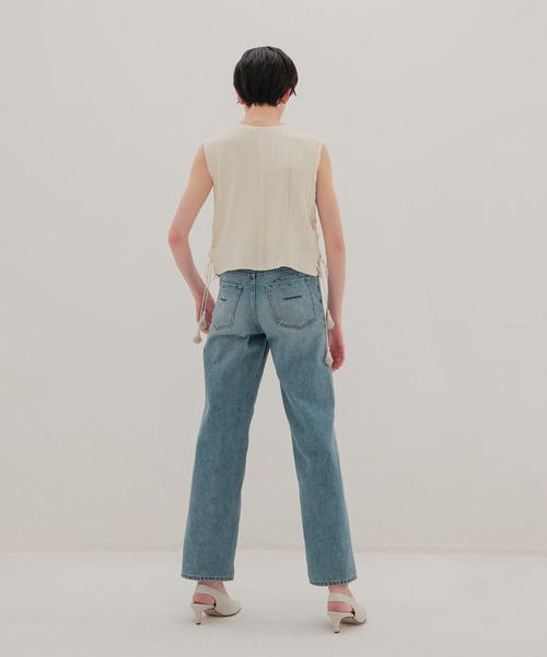 YANUK(ヤヌーク)の「YANUK / GINA Straight(ストレートデニム 57162032)(デニムパンツ・レディース・ブルー・24/25/23)」の10枚目の写真