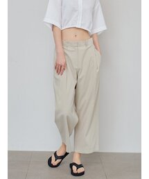 2129 軽量ラウンドフィットパンツ(ベージュ)