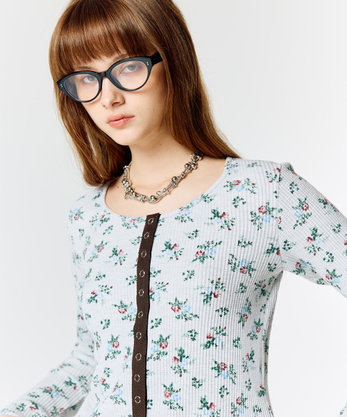 LARTIGENT（ラーティゼン）の「L15 TAPE CARDIGAN(MELANGE)（カーディガン/ボレロ・レディース・その他・FREE）」の4枚目の写真