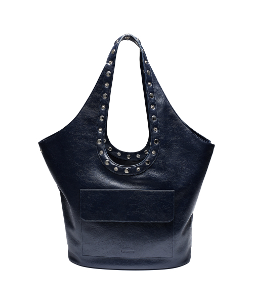 PARTIMENTO WOMEN（パルティメントウィメン）の「メタルスナップハンドルレザーバッグ_ネイビー（ショルダーバッグ・レディース・その他・ONE SIZE）」の2枚目の写真