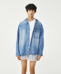 FROM ARLES（フロムアルル）の「デニムフードシャツ / DENIM（シャツ/ブラウス）」