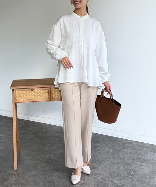 Chez toi（シェトワ）の「フレアブラウス（シャツ/ブラウス・レディース・ブラック/ホワイト/ピンク・FREE）」の8枚目の写真