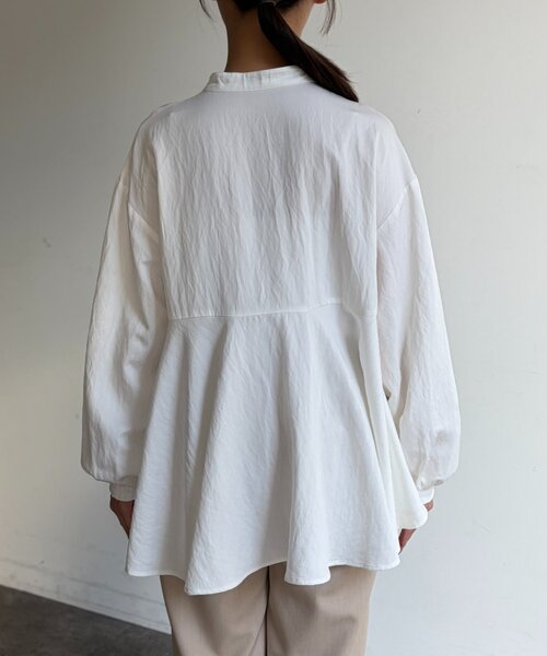 Chez toi（シェトワ）の「フレアブラウス（シャツ/ブラウス・レディース・ブラック/ホワイト/ピンク・FREE）」の14枚目の写真