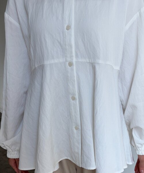 Chez toi（シェトワ）の「フレアブラウス（シャツ/ブラウス・レディース・ブラック/ホワイト/ピンク・FREE）」の16枚目の写真