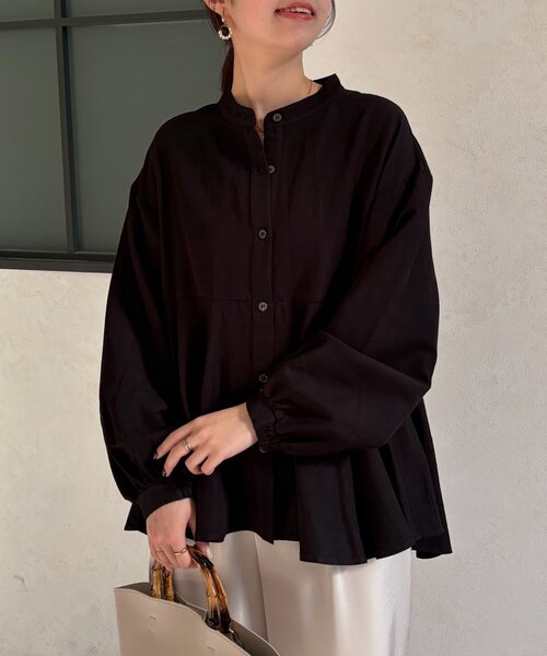 Chez toi（シェトワ）の「フレアブラウス（シャツ/ブラウス・レディース・ブラック/ホワイト/ピンク・FREE）」の19枚目の写真