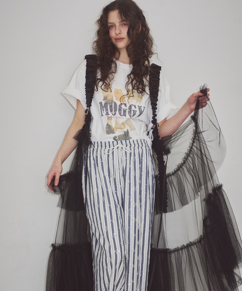 J1U by LA BELLE ETUDE(ジユウバイラベルエチュード)の「MOGGY CAT Tee(Tシャツ/カットソー・レディース・ホワイト/チャコールグレー・0/1)」の16枚目の写真