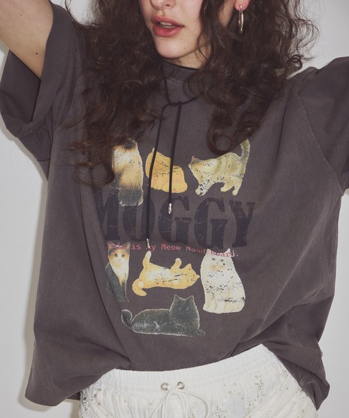 J1U by LA BELLE ETUDE(ジユウバイラベルエチュード)の「MOGGY CAT Tee(Tシャツ/カットソー・レディース・ホワイト/チャコールグレー・0/1)」の22枚目の写真