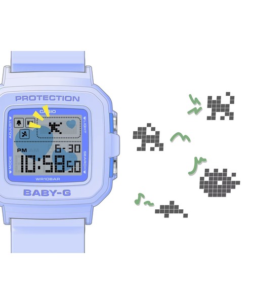 G-SHOCK（ジーショック）の「BABY-G/ベイビージー 腕時計 "BABY-G＋PLUS" BGD-10KH-7JR（デジタル腕時計・レディース・ホワイト・FREE）」の13枚目の写真