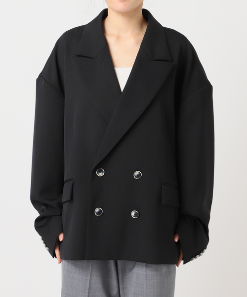 CITYSHOP（シティーショップ）の「SHORT DOUBLE ジャケット（その他アウター・レディース・ブラック/ベージュ・36/38）」の22枚目の写真