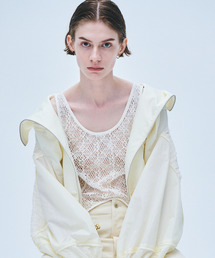 muller of yoshiokubo | muller of yoshiokubo ミュラーオブヨシオクボ / SPIDERWEB BODY SUIT スパイダーウェブタンクトップ ボディスーツ / MLS26210(タンクトップ)