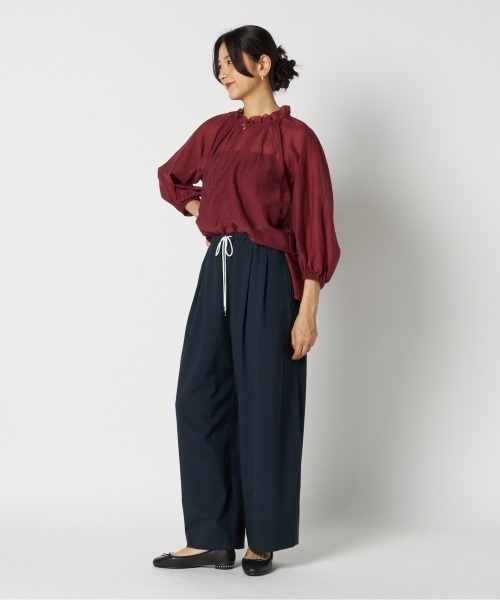HELIOPOLE(エリオポール)の「BARREL LEG TUCK PANTS(その他パンツ・レディース・グレー/ダークブラウン・36/38)」の20枚目の写真
