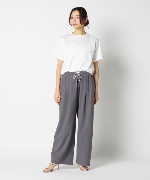 HELIOPOLE(エリオポール)の「BARREL LEG TUCK PANTS(その他パンツ・レディース・グレー/ダークブラウン・36/38)」の15枚目の写真