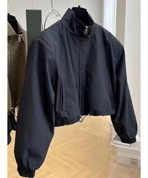 Ritzy（リッツィー）の「ショート丈　スタンドカラー　ブルゾン（ブルゾン）」