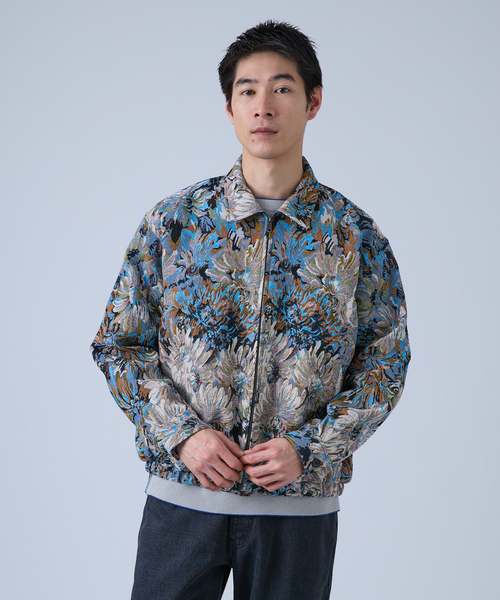 B.C STOCK（ベーセーストック）の「ゴブラン スイングトップブルゾン（その他アウター・メンズ・ホワイト/イエロー/ブルー系その他/ネイビー・LARGE/MEDIUM）」の4枚目の写真