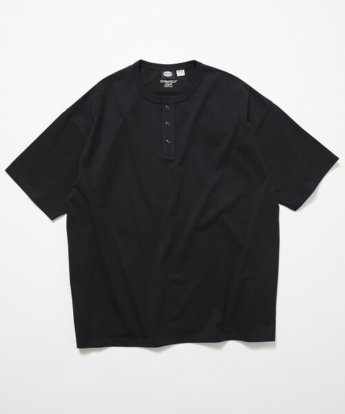 FREAK'S STORE(フリークスストア)の「限定展開 STORATECH/ストラテック ライトウェイト ヘンリーネックTシャツ/抗菌/防臭/制菌/UVカット/接触冷感/吸水速乾(Tシャツ/カットソー・メンズ・スミクロ/ネイビー/ブラック/ホワイト/グレイッシュベージュ・SMALL/X-LARGE/LARGE/MEDIUM)」の14枚目の写真