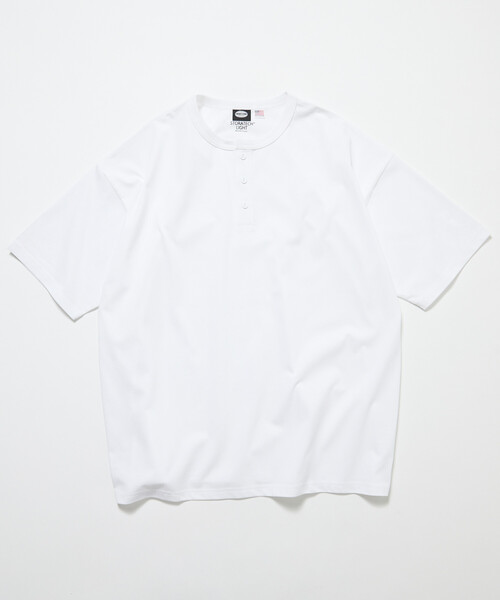 FREAK'S STORE(フリークスストア)の「限定展開 STORATECH/ストラテック ライトウェイト ヘンリーネックTシャツ/抗菌/防臭/制菌/UVカット/接触冷感/吸水速乾(Tシャツ/カットソー・メンズ・スミクロ/ネイビー/ブラック/ホワイト/グレイッシュベージュ・SMALL/X-LARGE/LARGE/MEDIUM)」の18枚目の写真