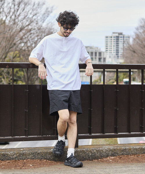 FREAK'S STORE(フリークスストア)の「限定展開 STORATECH/ストラテック ライトウェイト ヘンリーネックTシャツ/抗菌/防臭/制菌/UVカット/接触冷感/吸水速乾(Tシャツ/カットソー・メンズ・スミクロ/ネイビー/ブラック/ホワイト/グレイッシュベージュ・SMALL/X-LARGE/LARGE/MEDIUM)」の22枚目の写真