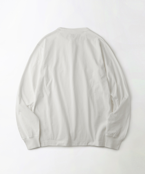 OUTSTANDING（アウトスタンディング）の「VINTAGE HENLEY NECK LONG SLEEVE TEE_OFF WHITE（Tシャツ/カットソー・メンズ・その他・LARGE/X-LARGE/MEDIUM）」の2枚目の写真