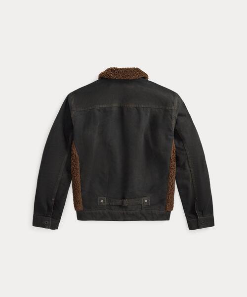 フリースパネルド キャンバス ジャケット（ブルゾン）｜RRL（ダブル
