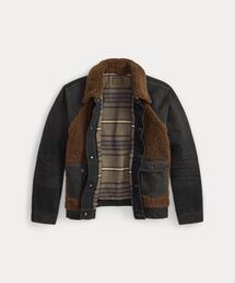 RRL（ダブル アール エル）の「フリースパネルド キャンバス ジャケット（ブルゾン）」