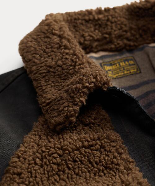RRL(ダブル アール エル)の「フリースパネルド キャンバス ジャケット(ブルゾン・メンズ・ブラック系1・XXL/XS/XL/S/M/L)」の9枚目の写真