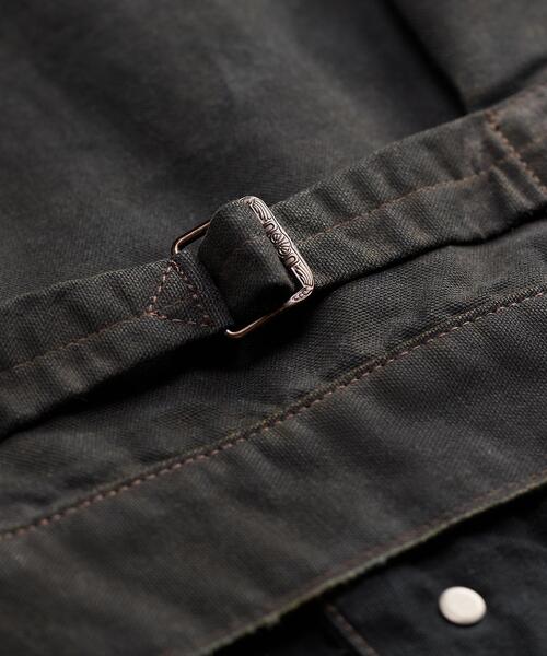 RRL(ダブル アール エル)の「フリースパネルド キャンバス ジャケット(ブルゾン・メンズ・ブラック系1・XXL/XS/XL/S/M/L)」の10枚目の写真