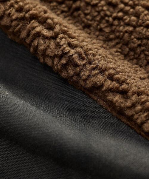 RRL(ダブル アール エル)の「フリースパネルド キャンバス ジャケット(ブルゾン・メンズ・ブラック系1・XXL/XS/XL/S/M/L)」の2枚目の写真
