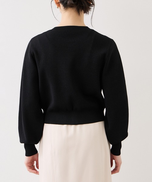 VIS(ビス)の「パールボタンカーディガン(カーディガン/ボレロ・レディース・ブラック/オフホワイト/ピンク/キャメル・FREE)」の15枚目の写真