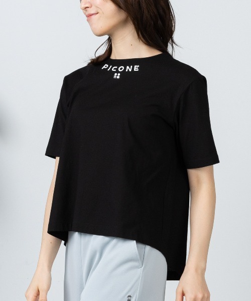 STUDIO PICONE(スタジオピッコーネ)の「立体刺繍UV冷感プルオーバー(Tシャツ/カットソー・レディース・ブラック/オレンジ/ホワイト・M/LL/L)」の3枚目の写真