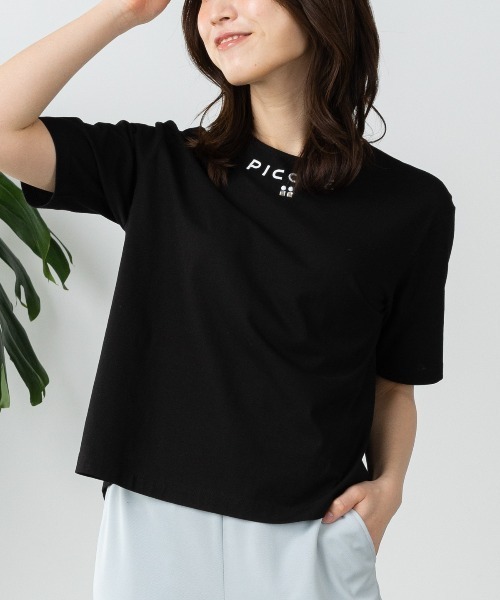 STUDIO PICONE(スタジオピッコーネ)の「立体刺繍UV冷感プルオーバー(Tシャツ/カットソー・レディース・ブラック/オレンジ/ホワイト・M/LL/L)」の11枚目の写真