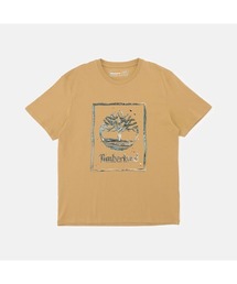 Timberland | ウォータースタック ロゴ 半袖 Tシャツ メンズ(Tシャツ/カットソー)