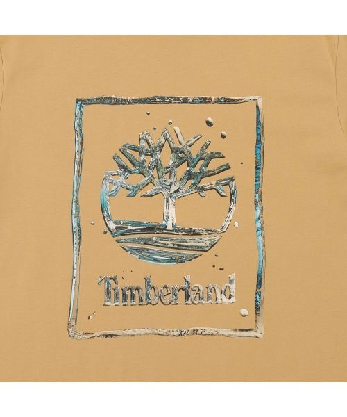Timberland（ティンバーランド）の「ウォータースタック ロゴ 半袖 Tシャツ メンズ（Tシャツ/カットソー・メンズ・ウィート・LARGE/MEDIUM/X-LARGE/XX-LARGE）」の7枚目の写真