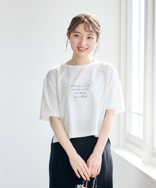 12Twelve Agenda(トゥエルブ アジェンダ)の「線画モチーフプリントTシャツ(Tシャツ/カットソー・レディース・ブラック/ピンク・M)」の20枚目の写真