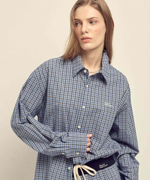 COTTON SHIRT CHECK LOGO / コットン シャツ チェック ロゴ（シャツ