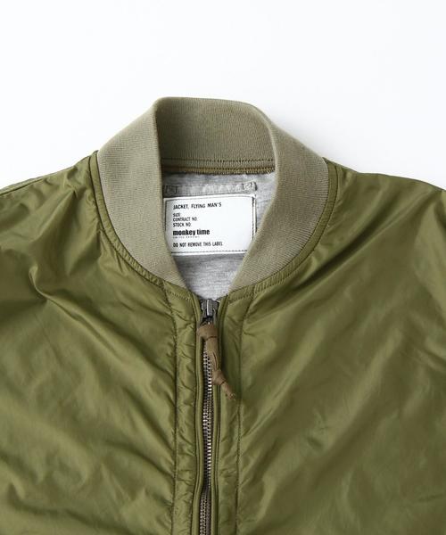 MONKEY TIME(モンキータイム)の「<monkey time>∴ ナイロン ボンディング L-2ジャケット◆(ブルゾン・メンズ・ブラック/オリーブ/ワインレッド・LARGE/MEDIUM/SMALL/X-LARGE)」の6枚目の写真