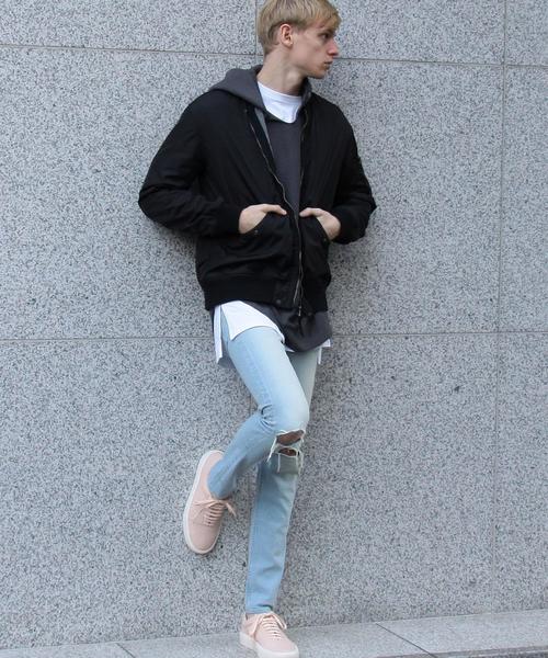 MONKEY TIME(モンキータイム)の「<monkey time>∴ ナイロン ボンディング L-2ジャケット◆(ブルゾン・メンズ・ブラック/オリーブ/ワインレッド・LARGE/MEDIUM/SMALL/X-LARGE)」の10枚目の写真