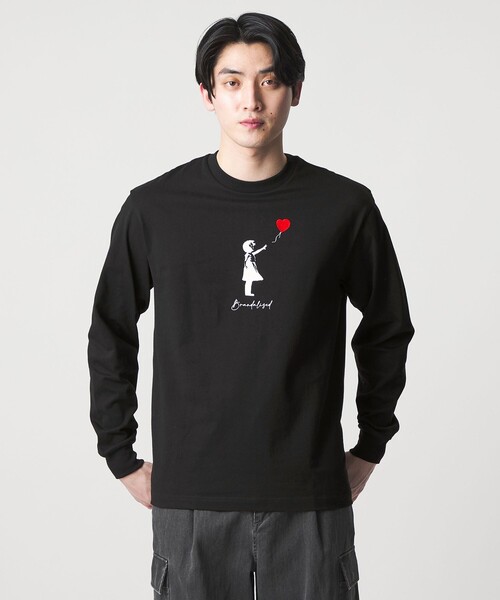 A DAY IN THE LIFE UNITED ARROWS（アデイインザライフユナイテッドアローズ）の「＜BRANDALISED × A DAY IN THE LIFE ＞バンクシー リラックス カットソー（Tシャツ/カットソー・メンズ・ブラック/ホワイト・M/L）」の2枚目の写真
