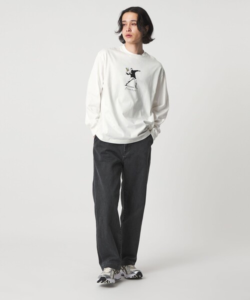 A DAY IN THE LIFE UNITED ARROWS（アデイインザライフユナイテッドアローズ）の「＜BRANDALISED × A DAY IN THE LIFE ＞バンクシー リラックス カットソー（Tシャツ/カットソー・メンズ・ブラック/ホワイト・M/L）」の18枚目の写真